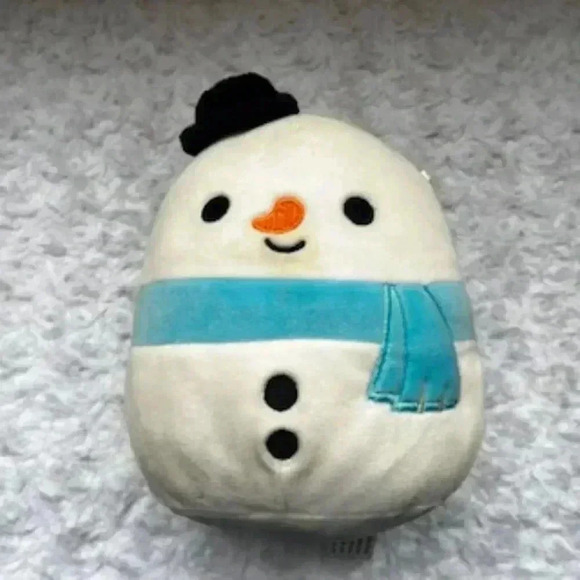 Manny The Snowman With Top Have And Scarf 8” Squishmallow soft‎ stuffed animal - Picture 4 of 14